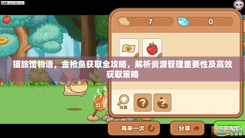 貓旅館物語，金槍魚獲取全攻略，解析資源管理重要性及高效獲取策略