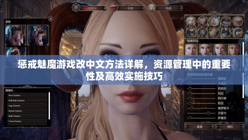 懲戒魅魔游戲改中文方法詳解，資源管理中的重要性及高效實(shí)施技巧