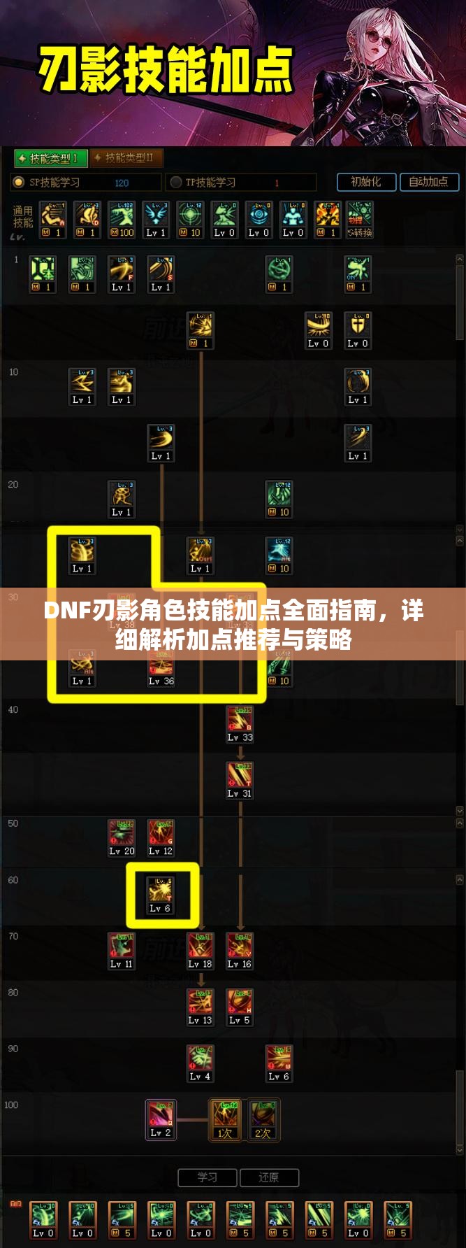 DNF刃影角色技能加點(diǎn)全面指南，詳細(xì)解析加點(diǎn)推薦與策略