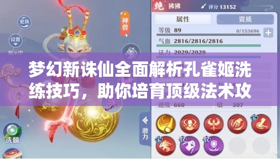 夢(mèng)幻新誅仙全面解析孔雀姬洗練技巧，助你培育頂級(jí)法術(shù)攻擊靈獸攻略