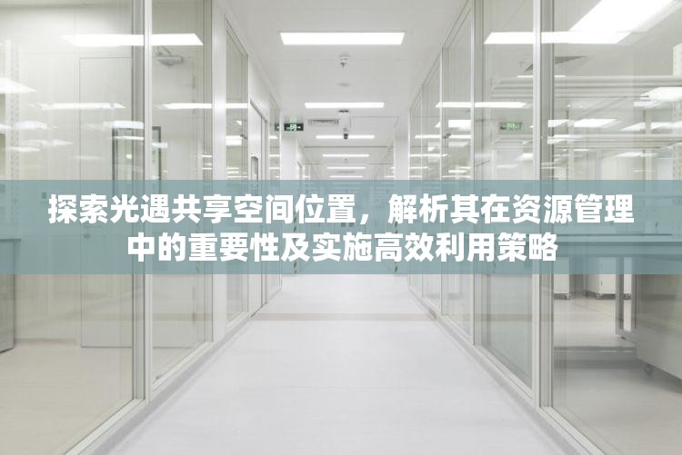 探索光遇共享空間位置，解析其在資源管理中的重要性及實(shí)施高效利用策略